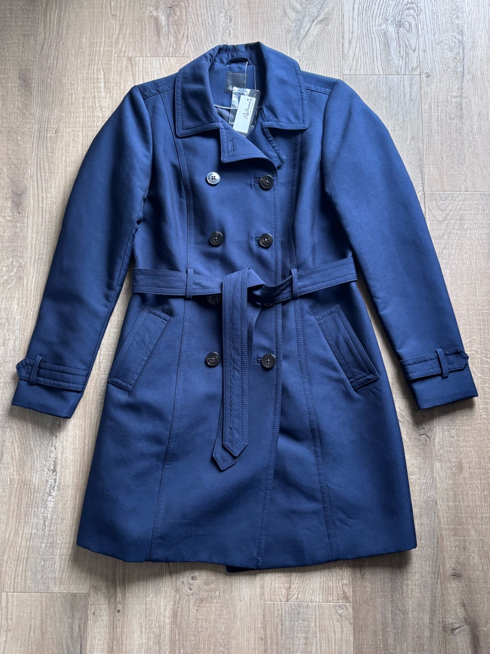 Reitmans Trench Coat with Belt in Navy